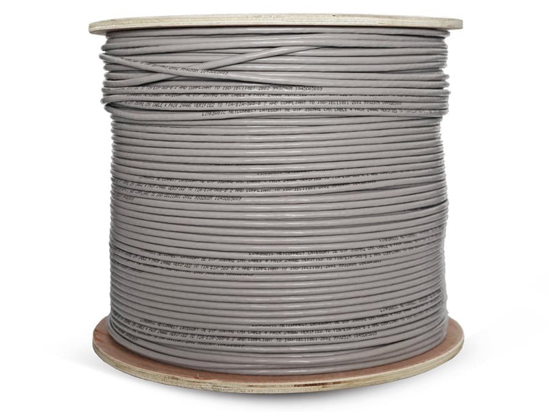 Linkbasic 500m Drum Cat5e Solid Grey UTP Cable-0