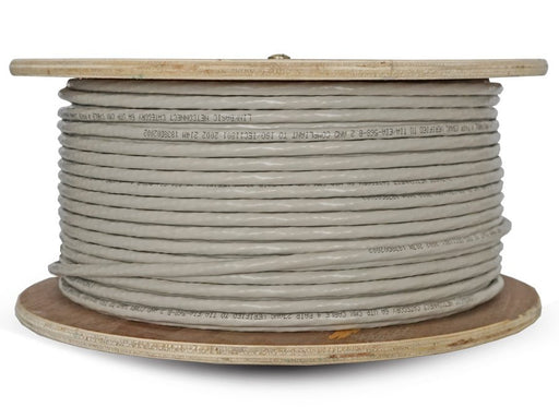 Linkbasic 100m Drum Cat6a Solid Grey UTP Cable-0