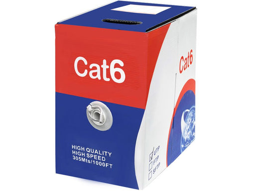 Scoop Unbranded 305m Box Cat6 CCA Grey UTP Cable-0