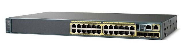Cisco WS-C2960S-24TS-L 24 Port + 4 SFP Uplink Managed Layer 2 Switch – Used