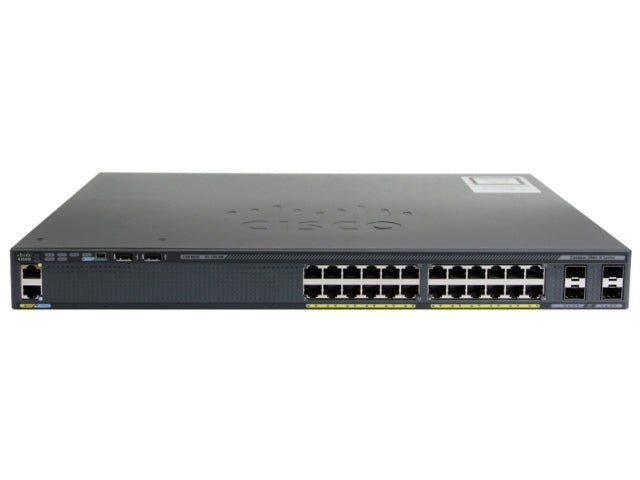 Cisco WS-C2960X-24TS-L 24 Port + 4 SFP Gigabit Ethernet Switch – Used