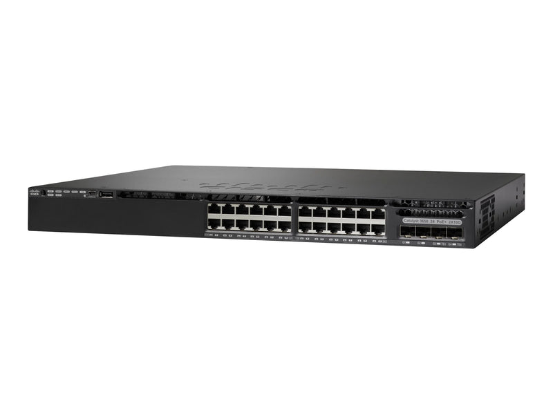 Cisco WS-C3650-24TD-L 24 Port Gigabit + 2 10G SFP+ Switch - Used