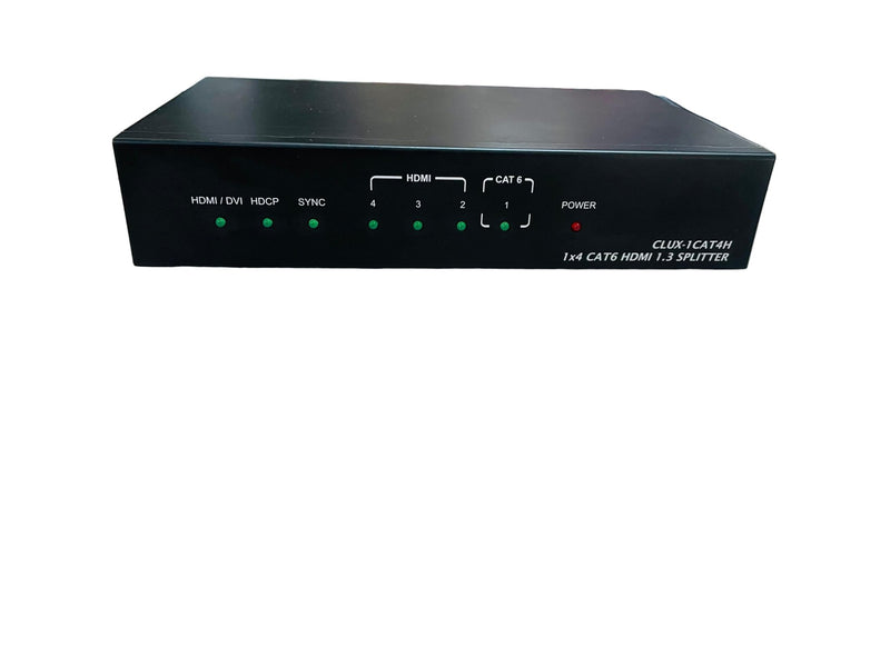 CLUX-1CAT4H 1 by 4 CAT6 to HDMI Splitter – Refurb