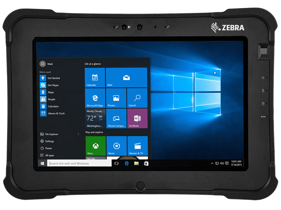Zebra Xslate L10 Rugged Tablet – Pentium N4200 – 8GB LPDDR4 – 128GB SSD – Win10 IoT – Open Box