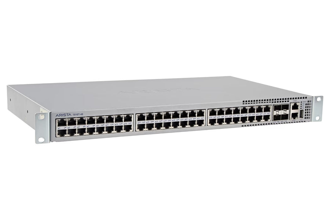 Arista DCS-7010T-48 48 Port 4 SFP+ Managed Layer 3 Switch – Refurb