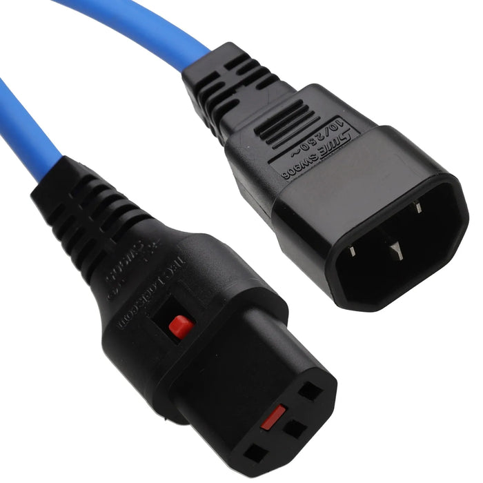 Locking IEC C13 to C14 Kettle Extension Lead 10A Mains Power Cable – Used