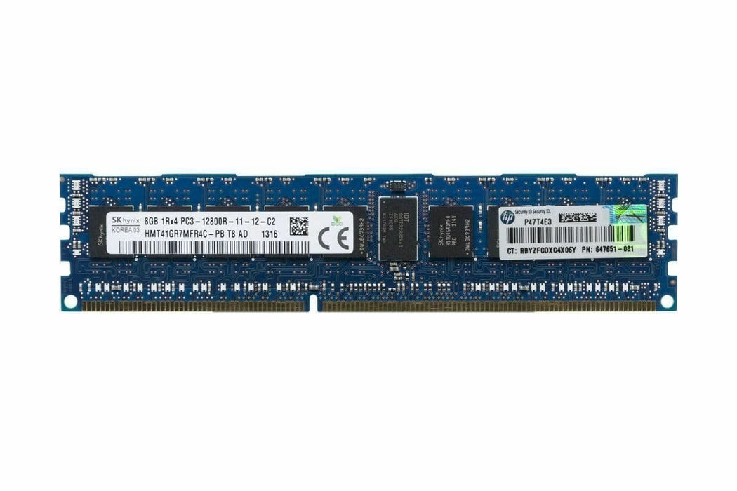 SK hynix 8GB 1Rx4 PC3-12800R-11-12-C2 DDR3 ECC Registered Server RAM – Refurb