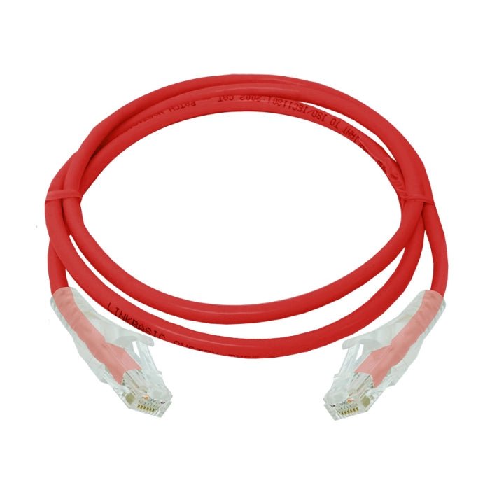Linkbasic 1 Metre UTP Cat6 Flylead Cable Red 24AWG - Open box