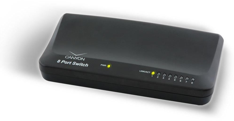 Canyon CNP-D08P 8 Port Ethernet Switch – Used
