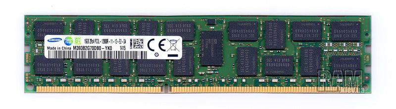 Samsung 16GB 2Rx4 PC3L-12800R-11-12-E2-D4 DDR3L Server RAM - Refurb