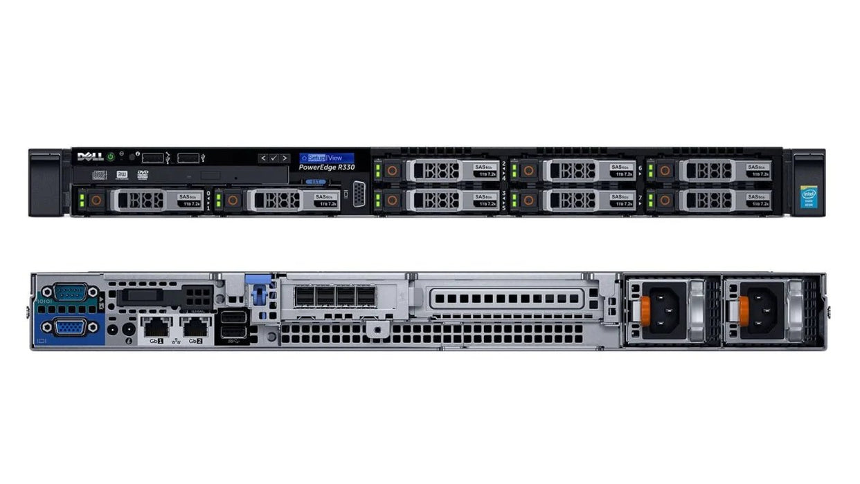 Dell PowerEdge R330 4 LFF Firewall Server; 1 x Quad Core; 16GB PC4; Perc H330; No Hard Drives; No Rail Kit; No Front Bezel; 1U Rackmount; Refurb