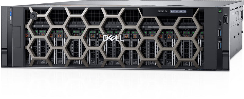 Dell PowerEdge R940 3U Rackmount Server – 24 SFF – 4 × Xeon Platinum 8156 – 1536GB DDR4 – 2 × 480GB SATA SSD – PERC H740P – Intel I350 – 2 × 1600W – 2 x Caddies – 22 x Blanks – Refurb