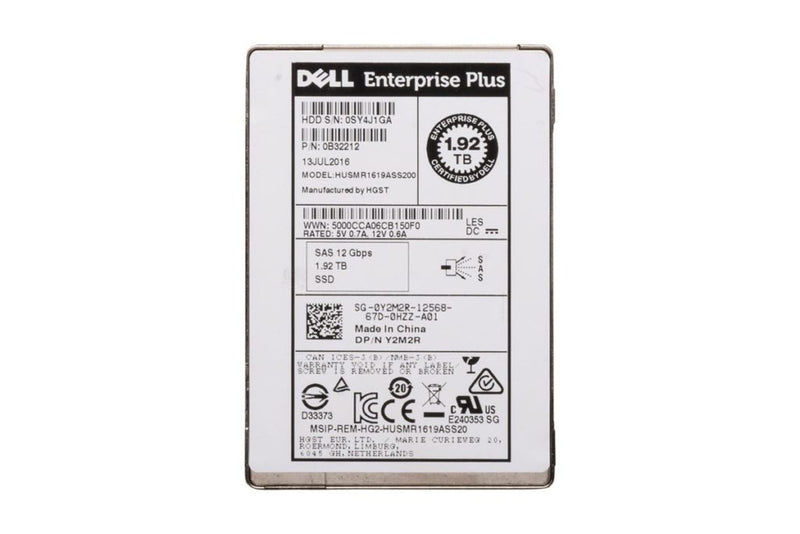 Dell HUSMR1619ASS200 2.5 Inch 1.92TB 12Gb/s SAS Solid State Drive – Refurb