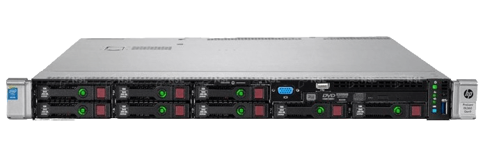 HP ProLiant DL360 Gen9 1U Rackmount Server – 4 LFF – 2 × Xeon E5-2620 v3 – 32GB DDR4 – No HDD – P440ar – Broadcom BCM5719 – 2 × 500W – 8 × Blanks – Refurb