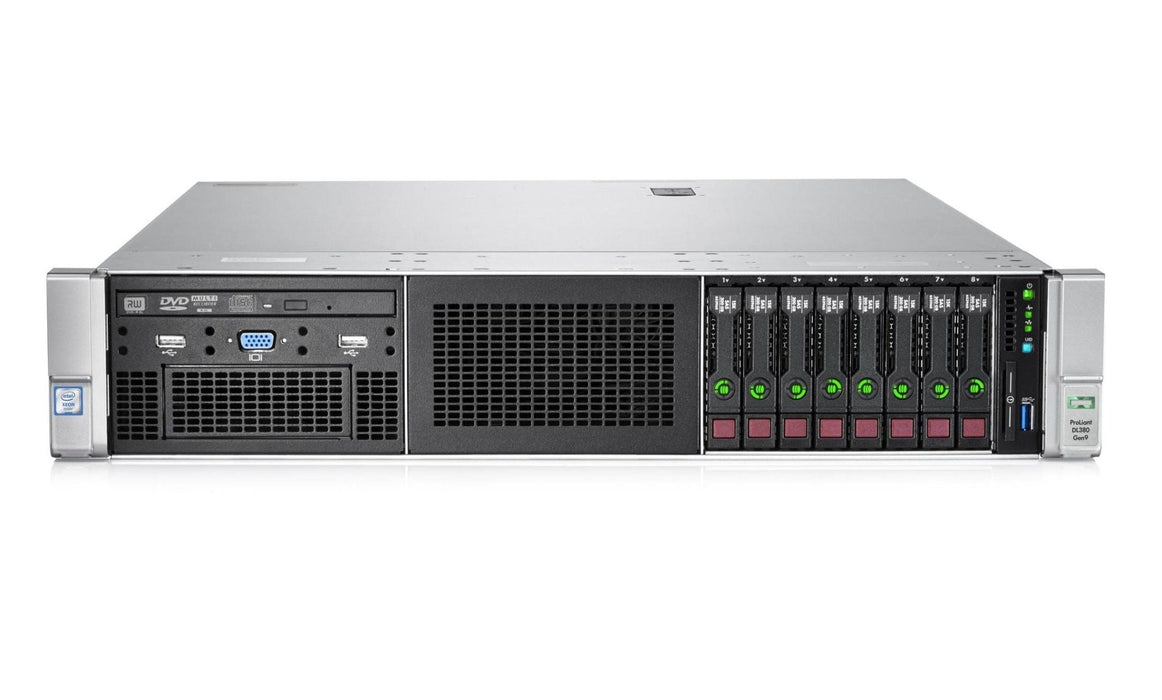 HP PROLIANT DL380P G9 - 2 X XEON E5-2630 V3 - 64GB DDR4 RAM - NO HDD'S - NO CADDIES - BAREBONE 2U RACK MOUNTABLE SERVER -  NO BEZEL - NO RAILS