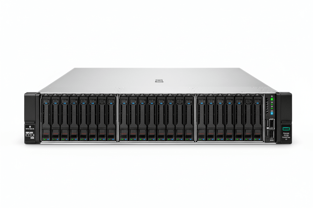 HP ProLiant DL385 Gen10 Plus 2U Rackmount – 24 SFF –2 x AMD Epyc 7742 64 - 512GB DDR4 – No HDD – P816i – 1 × Mellanox MT28800 + ConnectX-5 2 × 100GB QSFP28 – 2 × 800W – Refurb