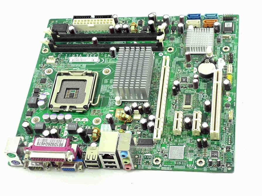 HP Compaq DX2300 Microtower w/ Heatsink Motherboard – 4GB DDR2 – No HDD – Used