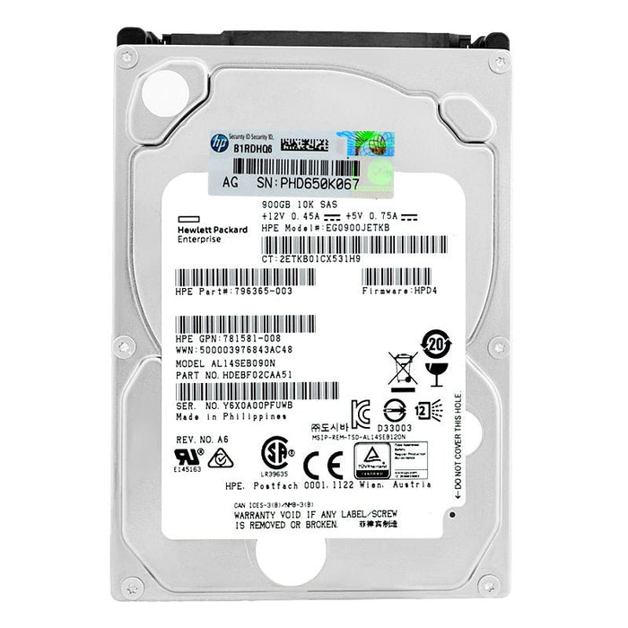 HP EG0900JETKB 2.5 Inch 900GB 10K RPM SAS Hard Drive – Refurb