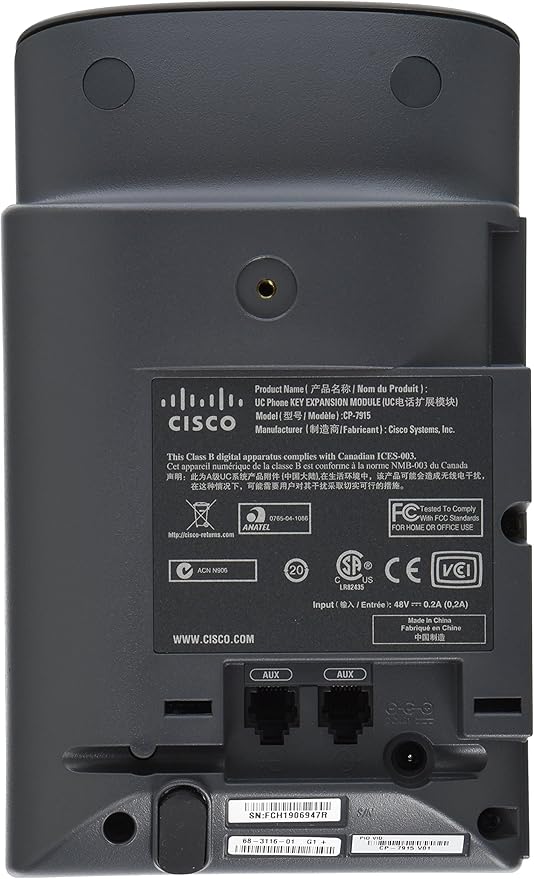 Cisco CP-7915 UC Phone Key Expansion Module - Open box