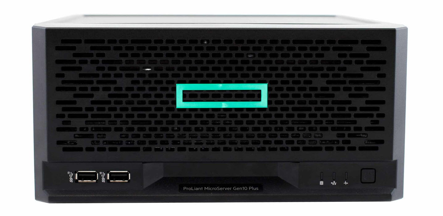 HPE ProLiant MicroServer Gen10 Plus Ultra Micro Tower – 4 LFF – Xeon E-2224 – 16GB DDR4 – 256GB SSD – Intel i350 – 1 x 180 Watts – Refurb