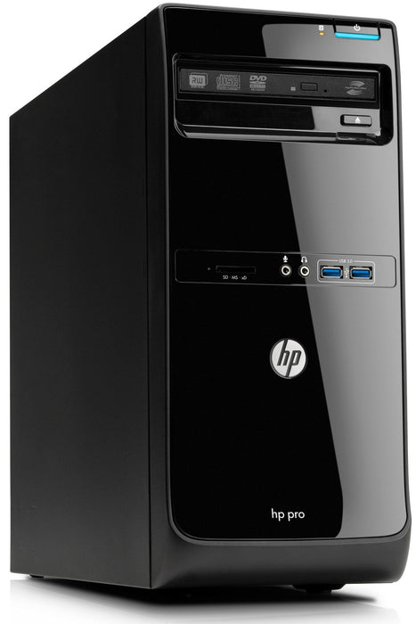 HP Pro 3500 Series G2 MT Retail Computer – Pentium G2030 - 4GB DDR3 - 500GB HDD - Win10Pro – Pre-Owned Desktop PC