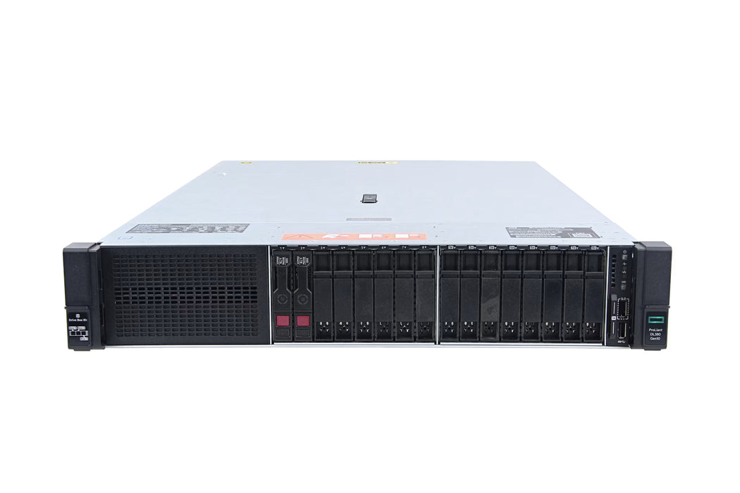 HP ProLiant DL380 Gen10 2U Rackmount Server – 16 SFF – 2 × Xeon Gold 6138 – 64GB DDR4 – 1 × 120GB SSD + 2 × 200GB SSD – No RAID – Broadcom BCM5719 – 2 × 500W PSU – Refurb