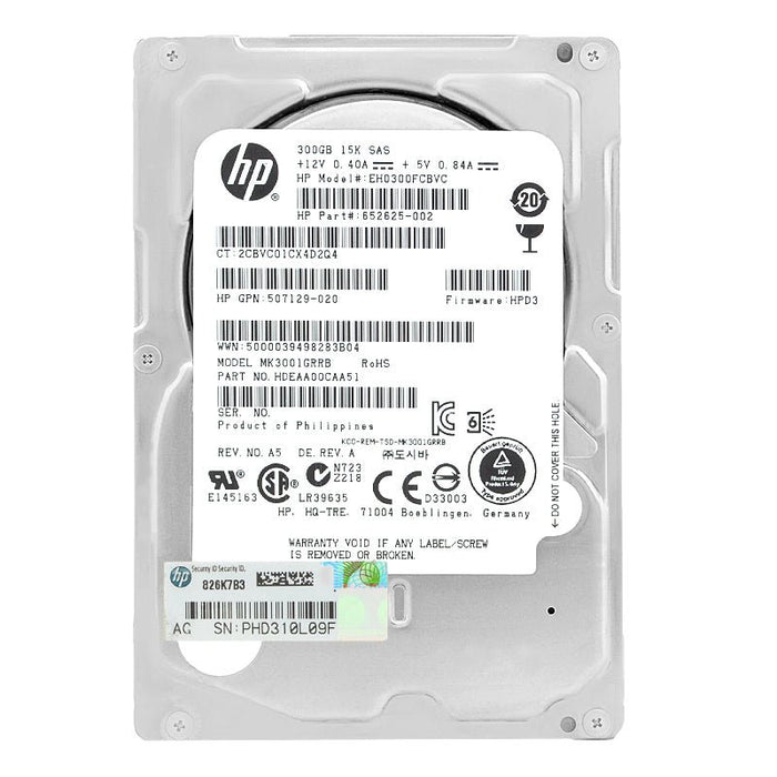 HP EH0300FCBVC 2.5 Inch 300GB 15K 6Gb/s SAS Hard Drive - Refurb