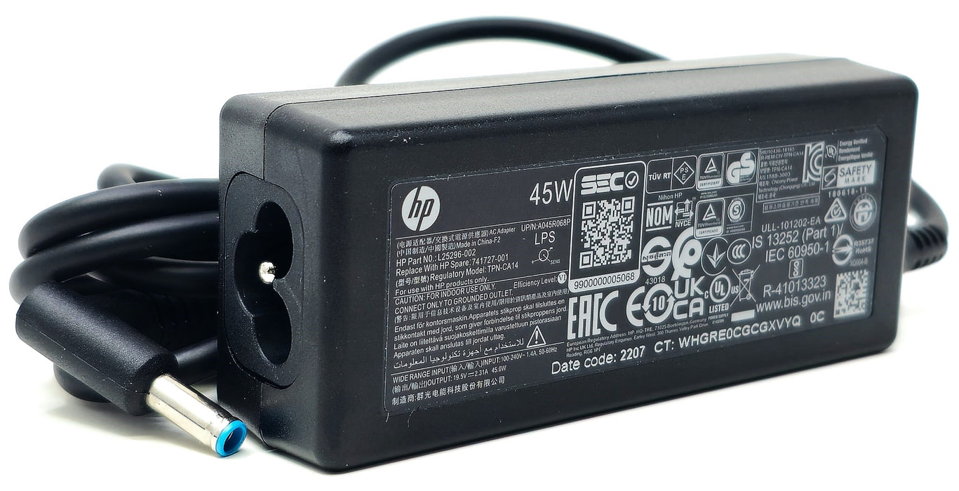 HP HSTNN-LA35 45W 19.5V 2.31A AC Power Adapter for Laptop – Pre-Owned