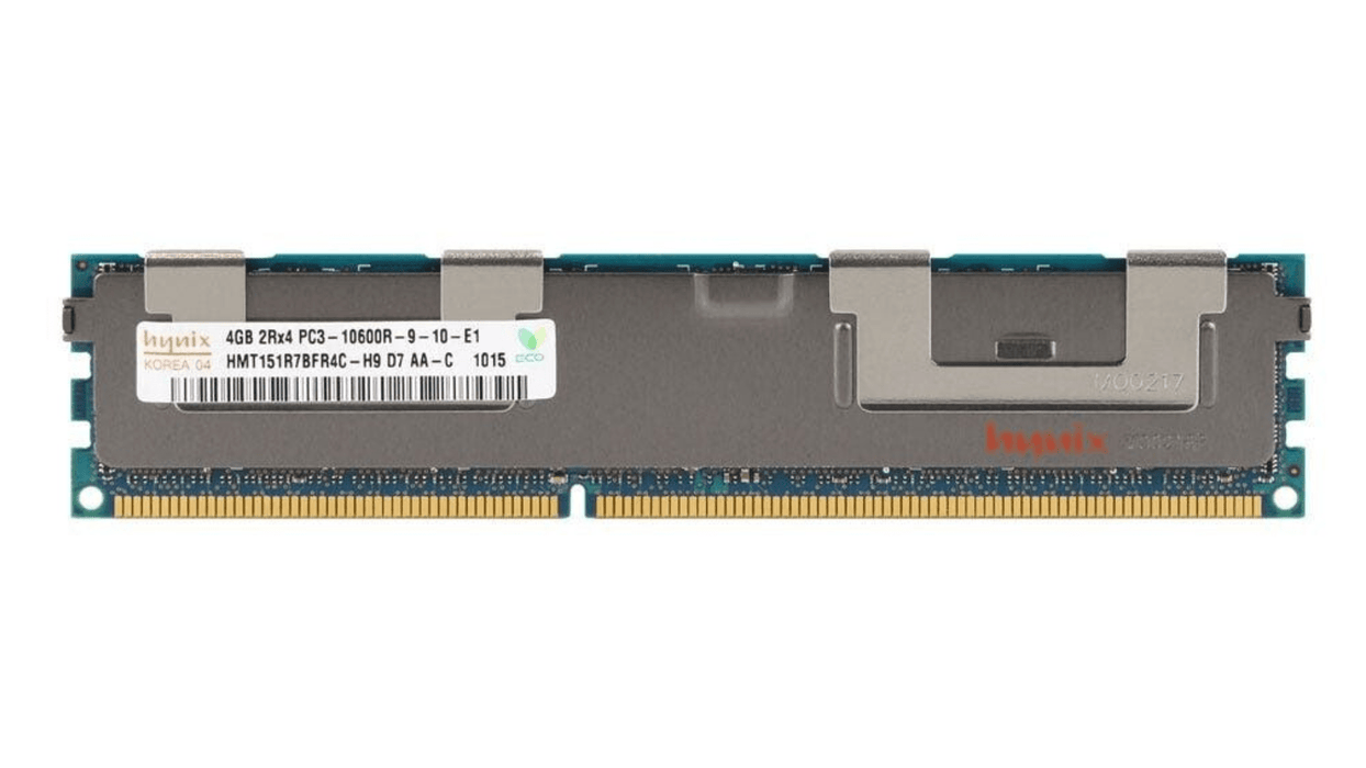 Hynix 4GB 2Rx4 PC3-10600R-9-10-E1 DDR3 Registered Server RAM – Refurb