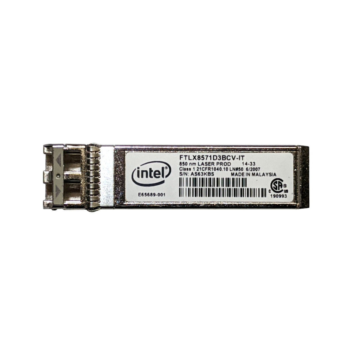 Intel FTLX8571D3BCV-IT 850nm SFP+ Transceiver Module – Refurb — ITAD Store