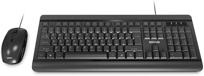 Astrum KC130 Wired Keyboard and Mouse Deskset Combo – New