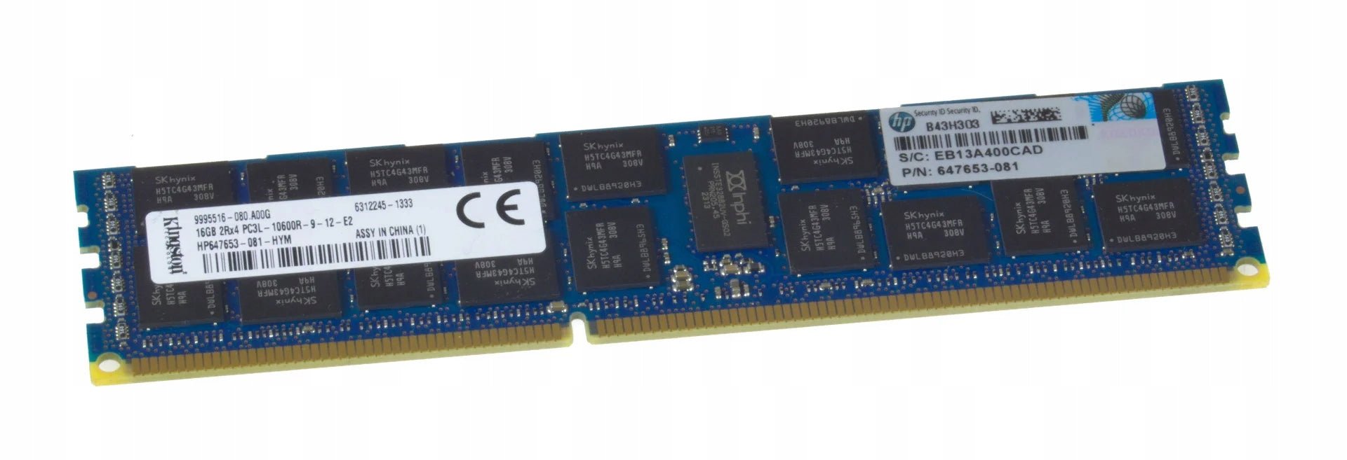 Kingston 16GB 2Rx4 PC3L-10600R-9-12-E2 DDR3 SDRAM Server RAM – Refurb