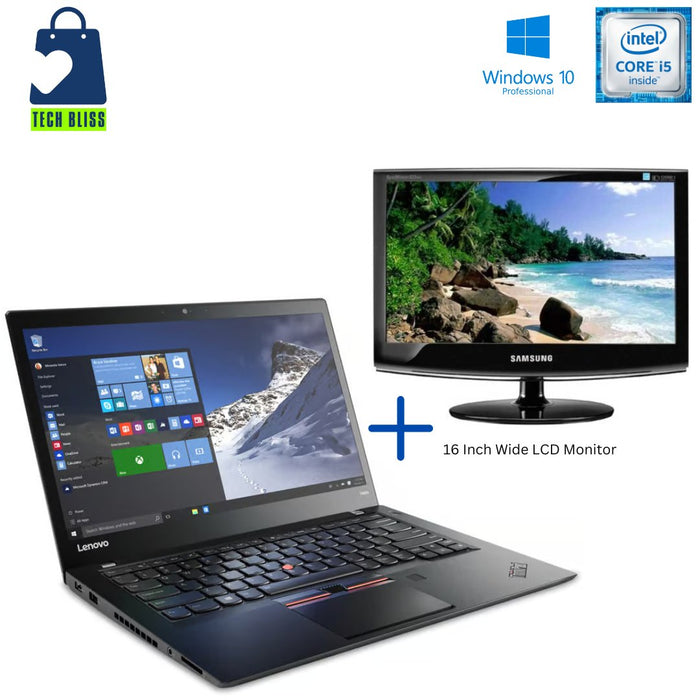 LENOVO THINKPAD T460S - I5 6300U - 4GB DDR4 - 128GB SSD - WINDOWS 10 PRO 64 BIT - REFURBISHED 14 INCH LAPTOP