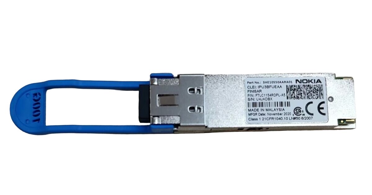 Nokia 3HE10550AARA01 QSFP28-100GBASE-LR4 Optical Transceiver – New