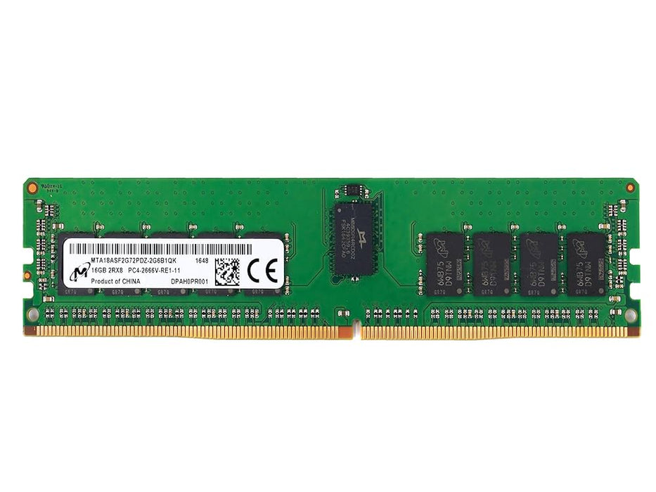 Micron 16GB 2Rx8 PC4-2666V-RE1-11 DDR4 Server RAM – Refurb