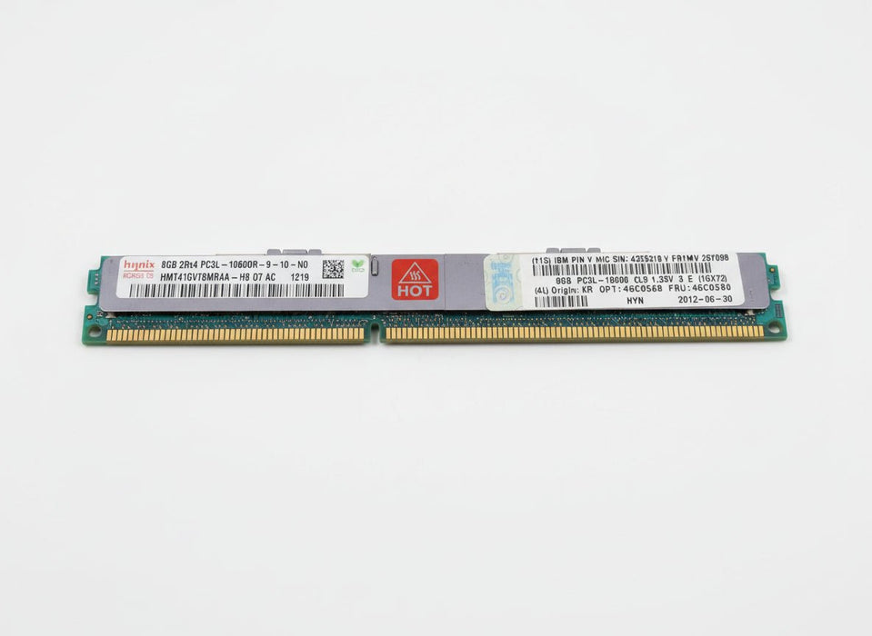 Hynix 8GB 2Rx4 PC3L-10600R-9-10-N0 DDR3 ECC Reg Server RAM – Refurb