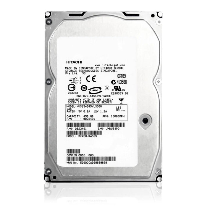 Hitachi HUS154545VLS300 450GB 3.5 Inch 15K RPM SAS Enterprise Hard Drive – Refurbished