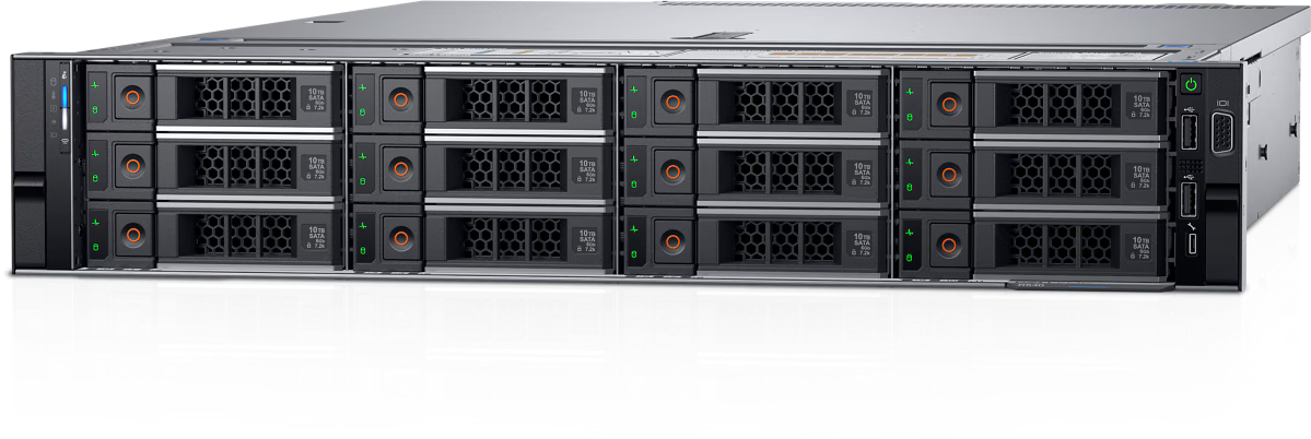 Dell PowerEdge R540 2U Rackmount Server – 12 LFF – Xeon Gold 6126 – 64GB DDR4 – 2 × 200GB SAS + 2 × 4TB SAS – PERC H730P – Broadcom BCM5720 – 2 × 750W – 4 Caddies – 8 Blanks – Refurb