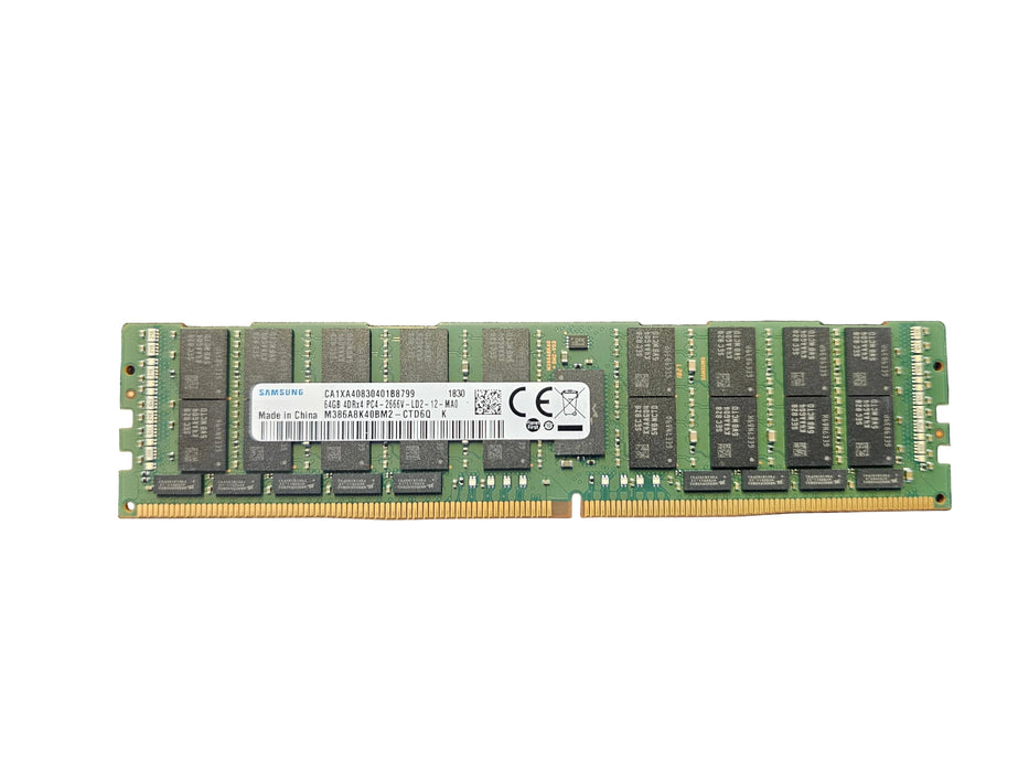 Samsung 64GB 4DRx4 PC4-2666V-LD2-12-MA0 DDR4 Server RAM – Refurb