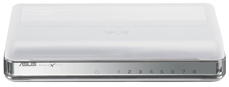 Asus GX1008B/G 8 Port Fast Ethernet Switch – Used