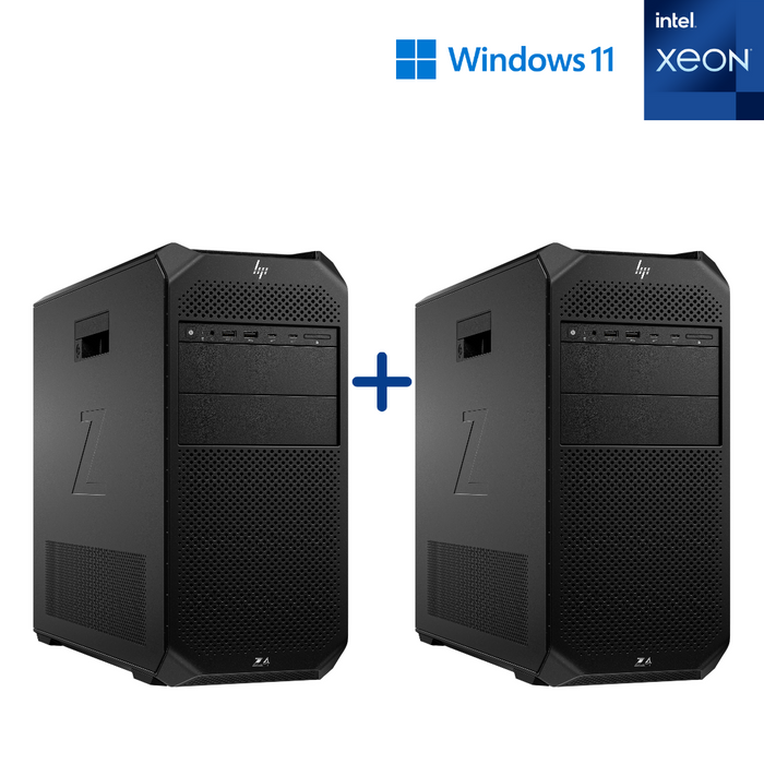 2 x HP Z4 G4 AutoCAD Workstation Tower - Xeon W-2235 - 32GB PC4 - 512GB SSD - 4GB Nvidia K1200 - Win11Pro - Refurb