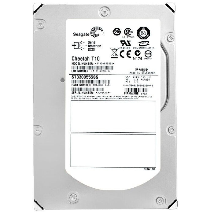 Pre-Owned Seagate ST3300555SS - 300GB SAS Hard Drive - 3.5" - 10 000 RPM - 3GB/s