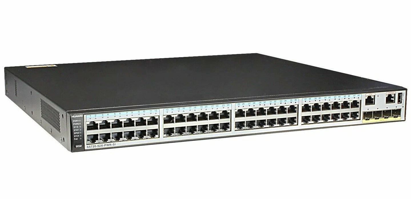 Huawei S5720-52X-PWR-SI 48-Port Gigabit Switch – New