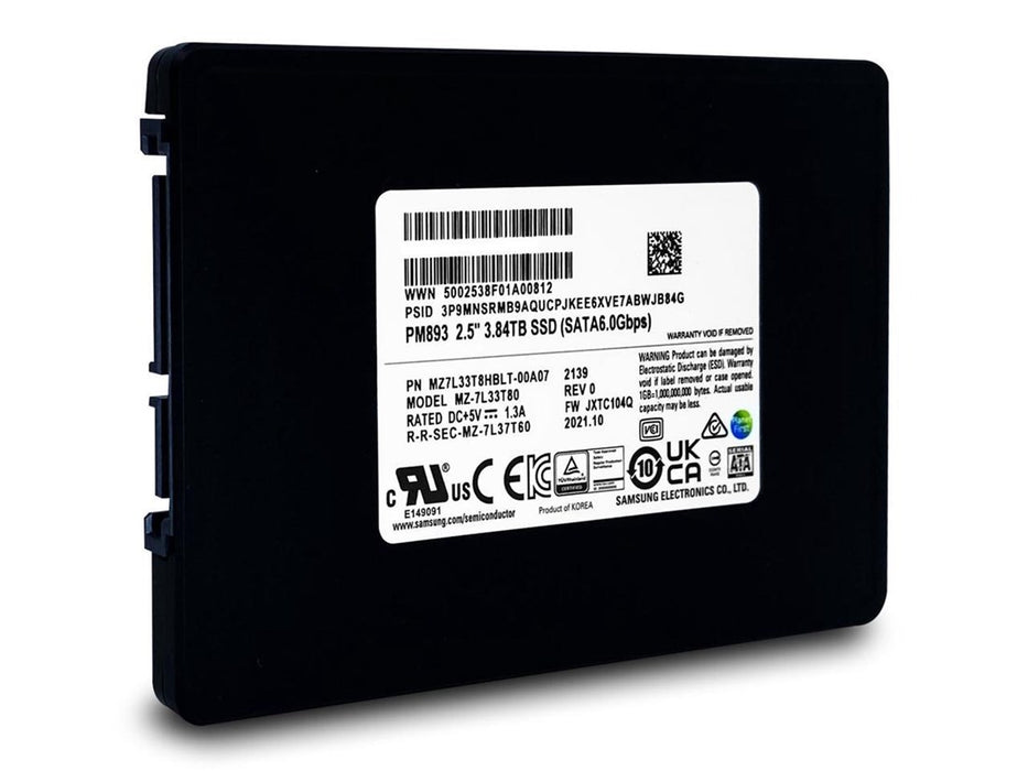 Samsung MZ-7LM3T8N 2.5 Inch 3.84TB 6Gb/s SATA  Solid State Drive – Refurb