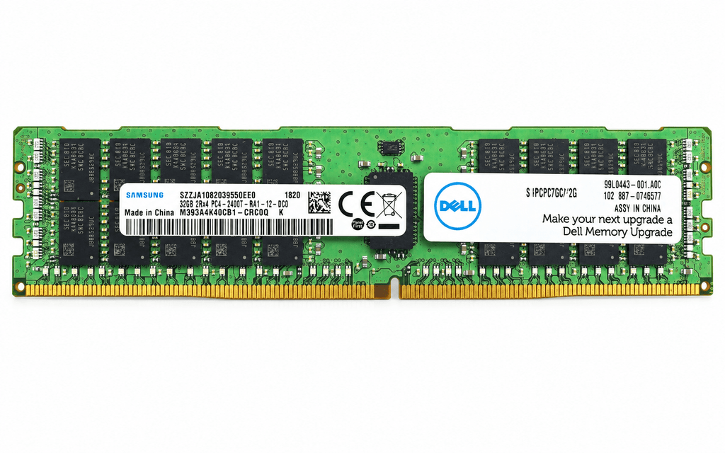 Samsung 32GB 2Rx4 PC4-2400T-RA1-12-DCO DDR4 ECC Registered Server