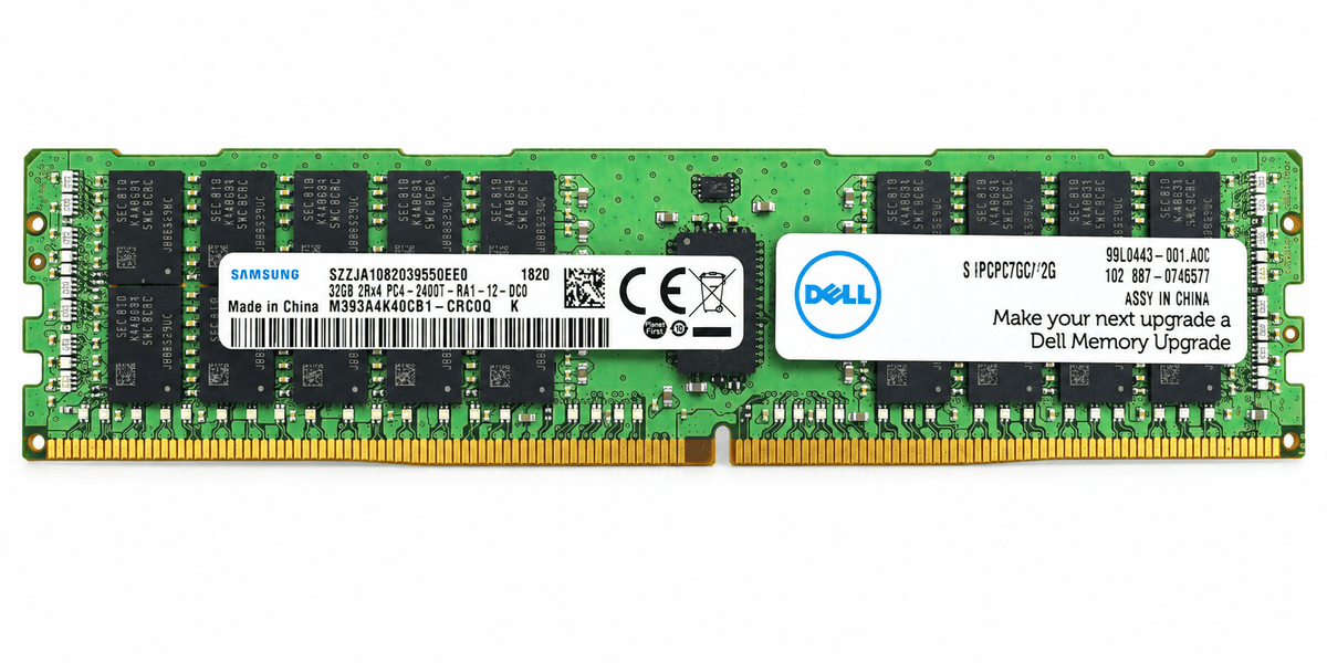 Samsung 32GB 2Rx4 PC4-2400T-RA1-12-DCO DDR4 ECC Registered Server
