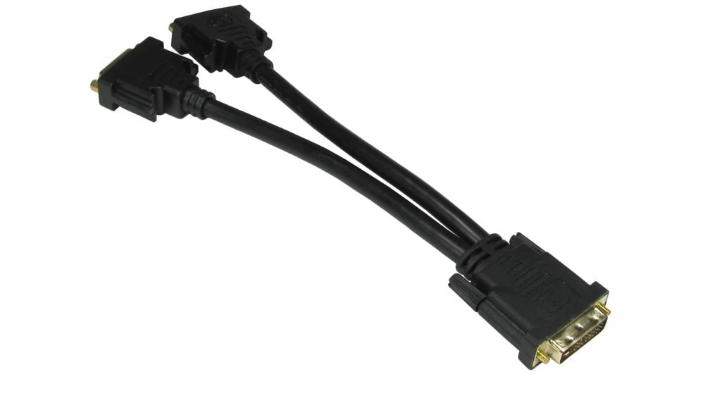 DVI Female to DVI Male & VGA Female Splitter Cable – Used