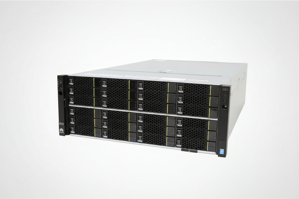Huawei VCN3020 2U Rackmount Server - 24 LFF +12 LFF(Rear) - 2 x Xeon E5-2603 V3 - 128GB DDR3 - 12 x 6TB SATA + 6 x 8TB SATA + 2 x 1.2TB SAS - Intel I350 - 2 x 750 Watts - 8 x Empty Caddies - Refurb