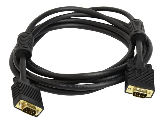 VGA to VGA 3 Meter Black Display Cable – New