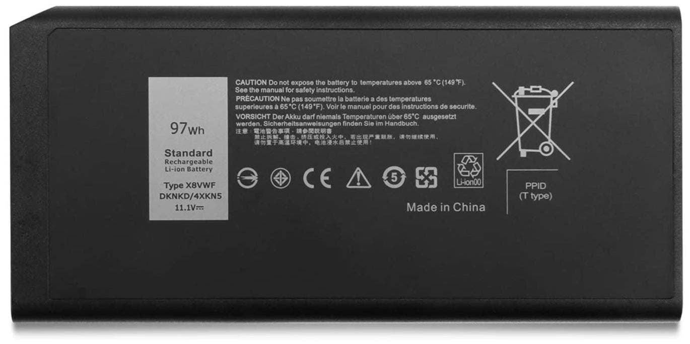 Dell W11Y7 97Wh Standard Rechargeable Li-Polymer Battery Lat 5404, 7404 Rugged – Refurb